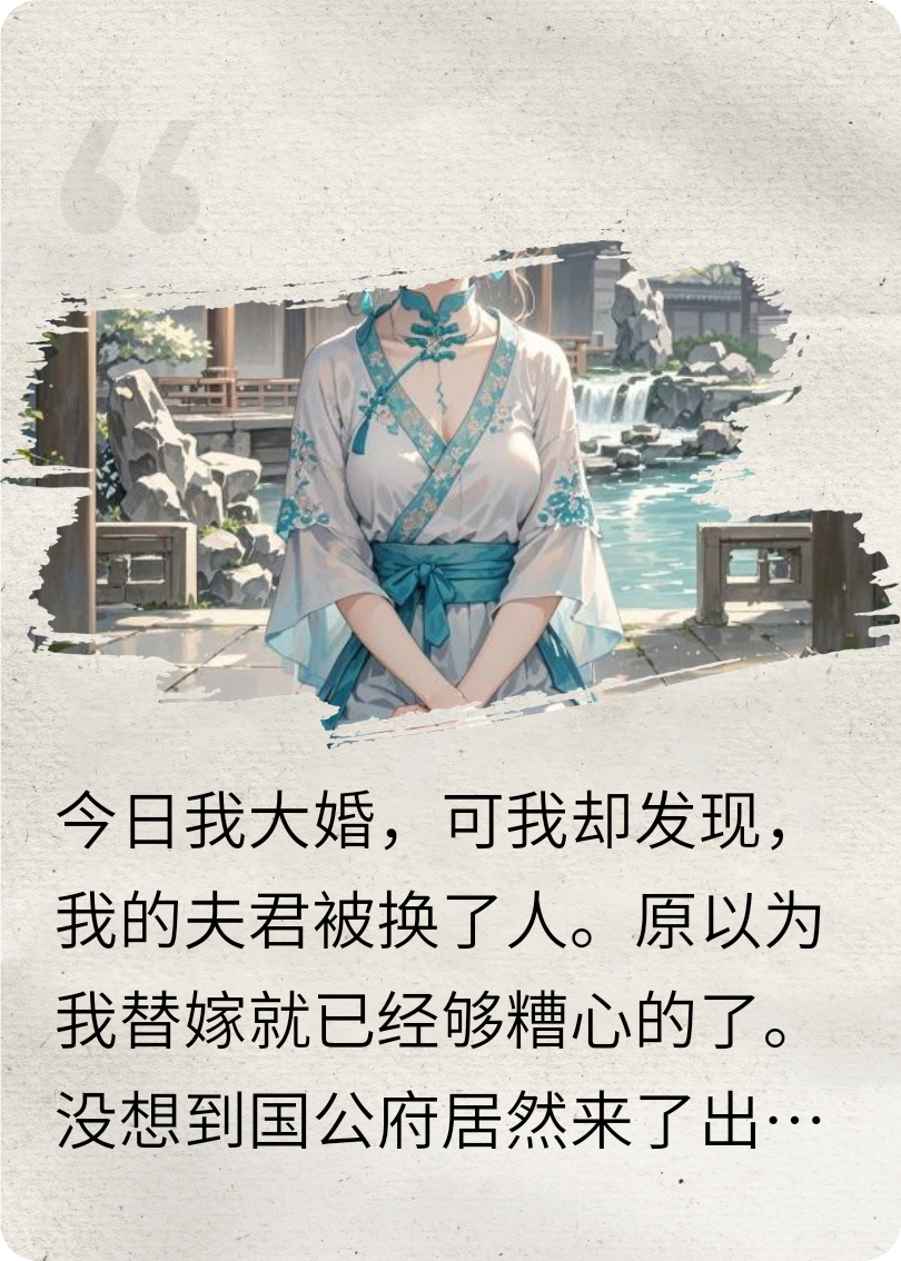 嫡姐为爱私奔后，我替嫁，他替娶