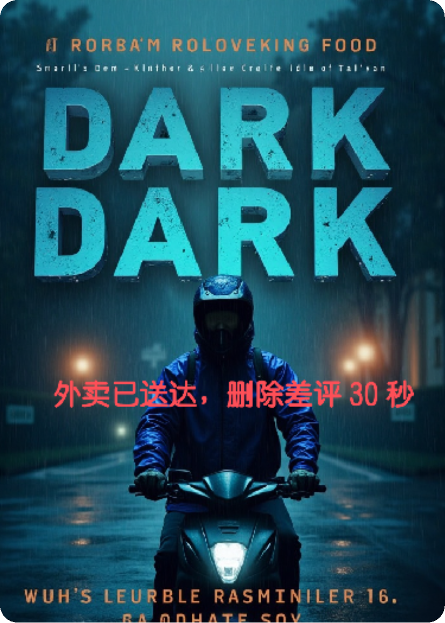 外卖已送达，删除差评30秒