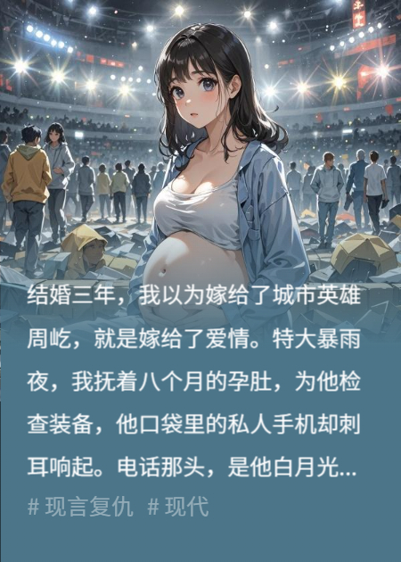 暴雨夜，我孕肚八月，英雄丈夫却冲进禁区去救白月光