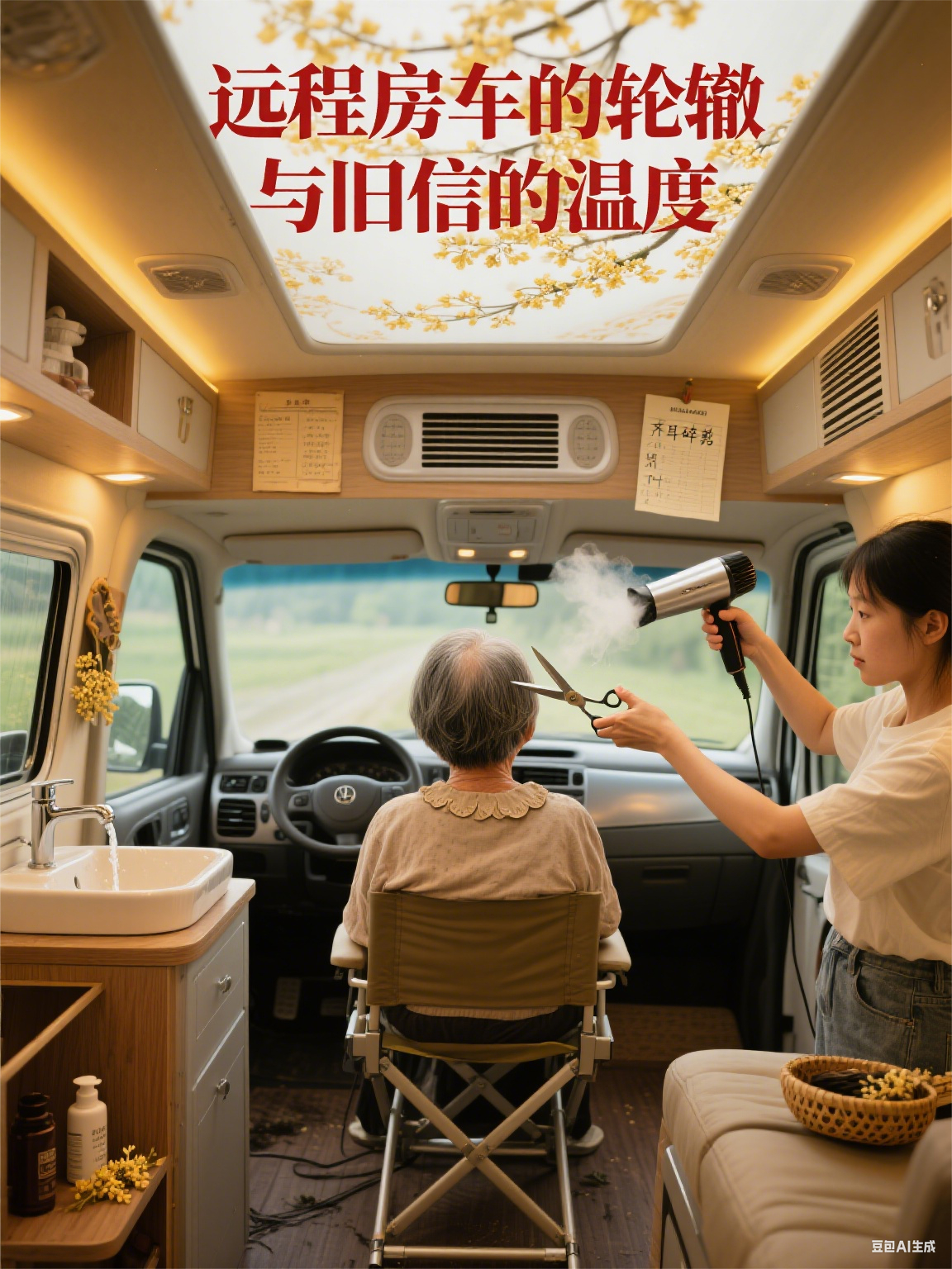 远程房车的轮辙与旧信的温度​