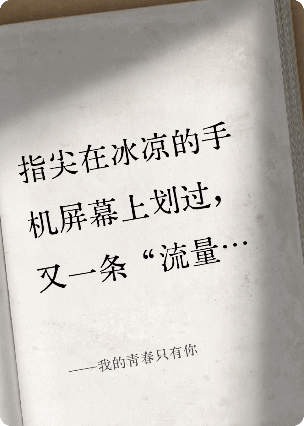 我的青春只有你