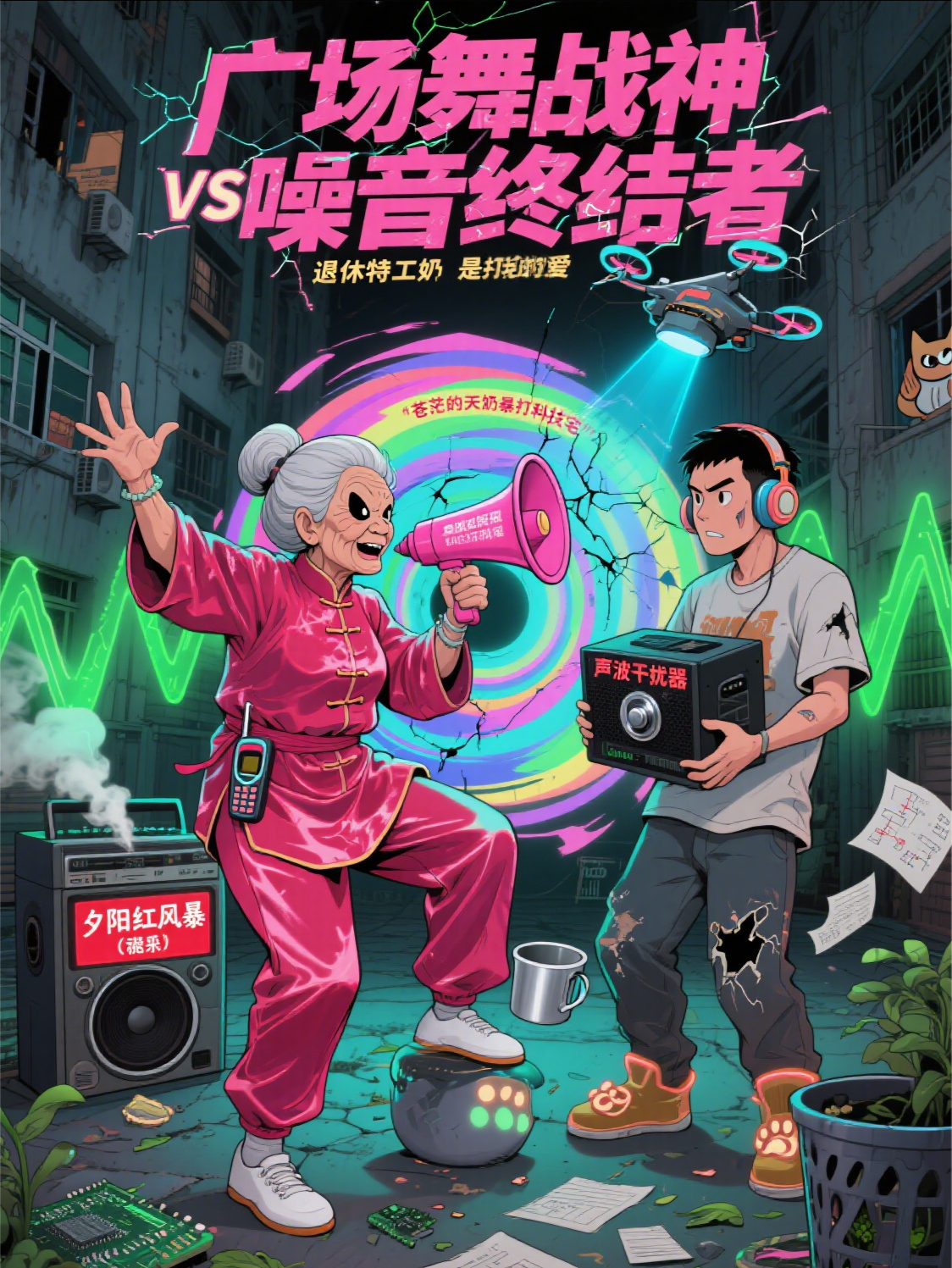 广场舞战神VS噪音终结者