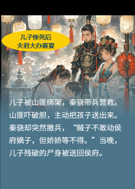 儿子惨死后，夫君要大办喜宴