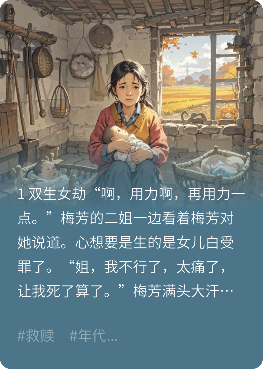 亲妈要溺死妹妹，逼我嫁傻子。