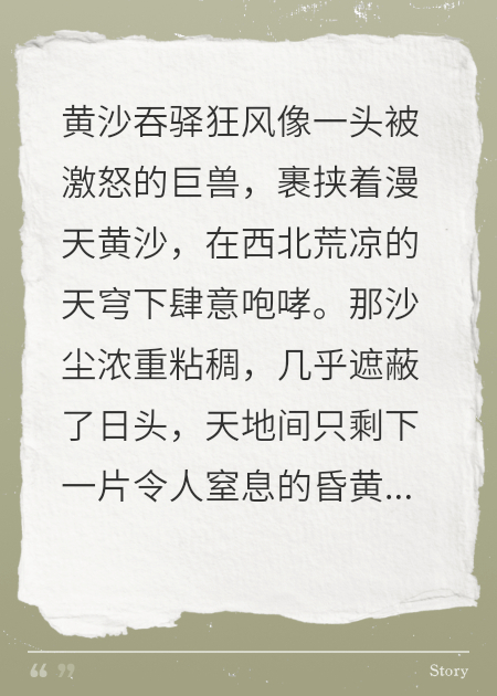 风沙之上：沙县女县令