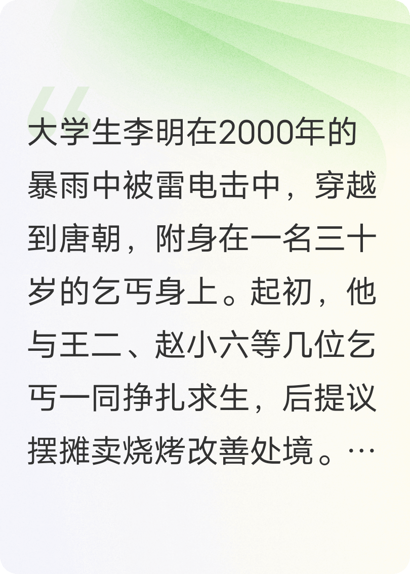 我在唐朝卖烧烤