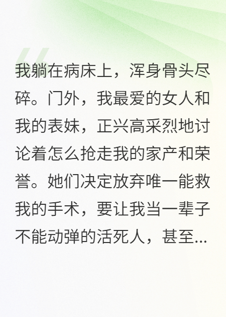 重生病床，女友要把我变成活死人