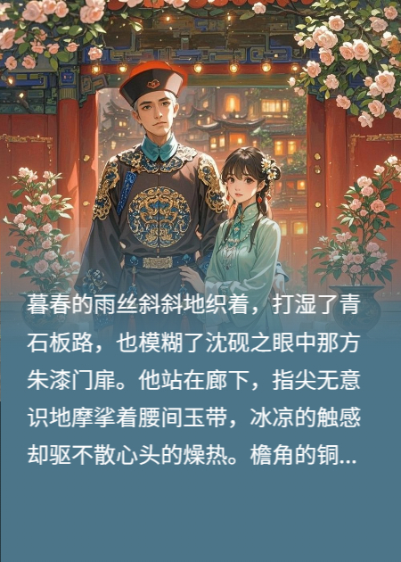 沈砚之三十九岁那年养了个外室