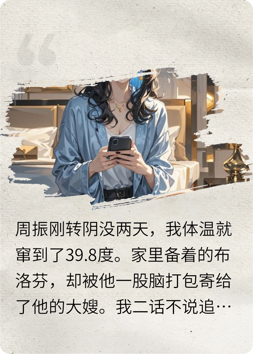 发烧39.8，渣夫为寡嫂抢我布洛芬