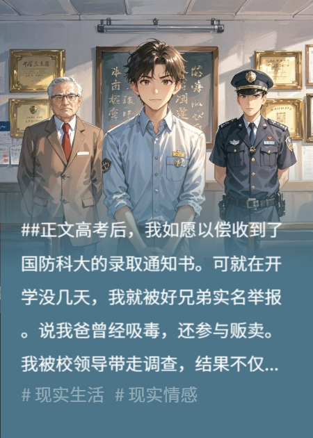 入学国防科大被举报？可我爸是卧底啊