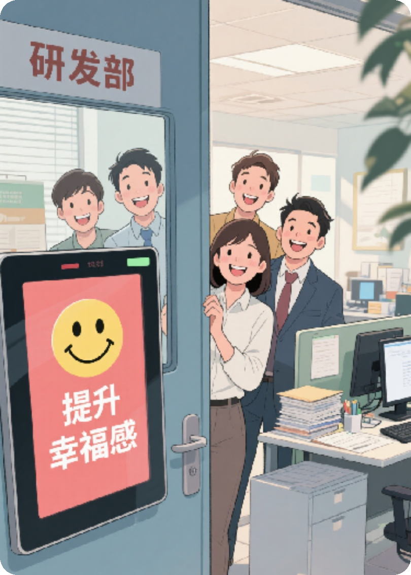 微笑识别门禁，但系统说老板假笑