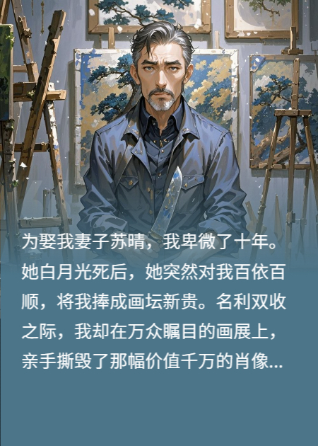 妻子为我画作供颜料，我选择离婚
