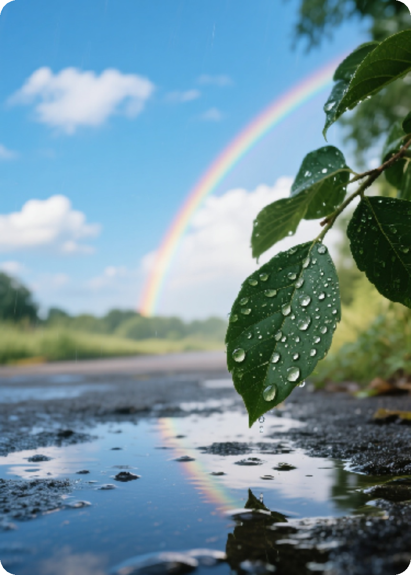 点亮雨后初醒的黄昏