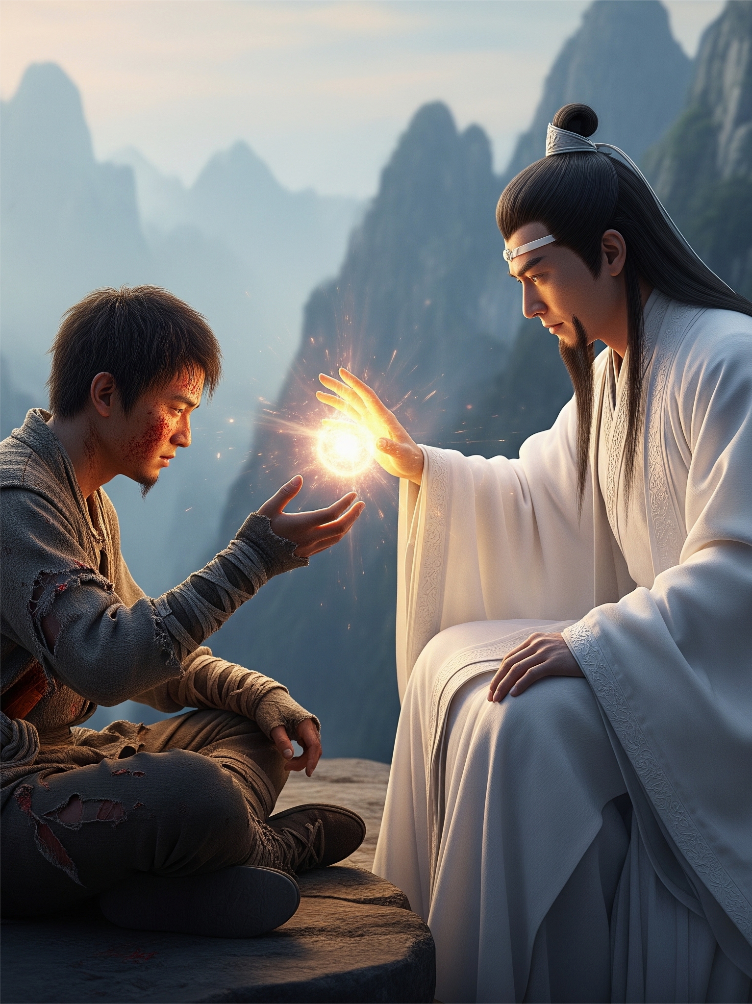五脏被夺后，仙人将他神体炼入我身，从此我即是天命
