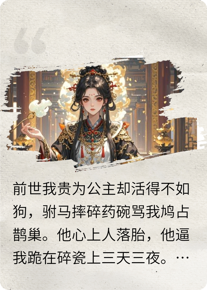 重生后，驸马跪在碎瓷片上