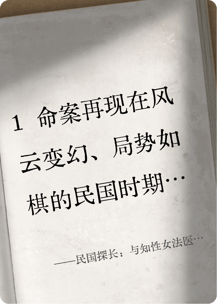 民国探长：与知性女法医守护正义