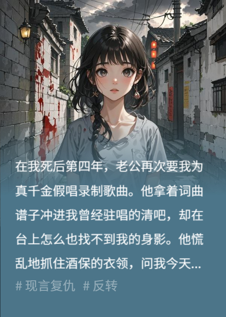 我死后三年，他逼我给真千金二次假唱