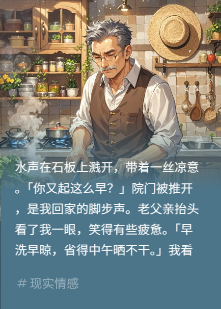 父亲挣钱不够花，家里开销太大了