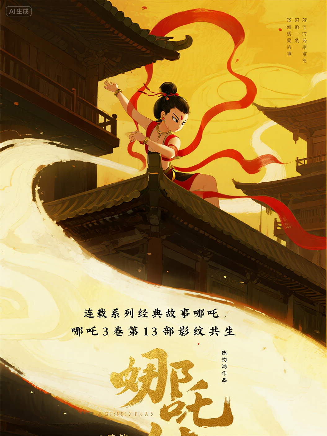 哪吒3卷第13部影纹共生第1回陈塘影淡：存在权重初显危