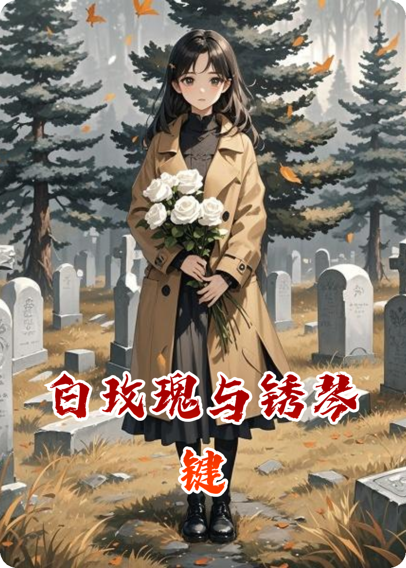 白玫瑰与锈琴键