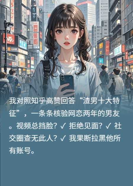 网恋两年，得知对方是渣男