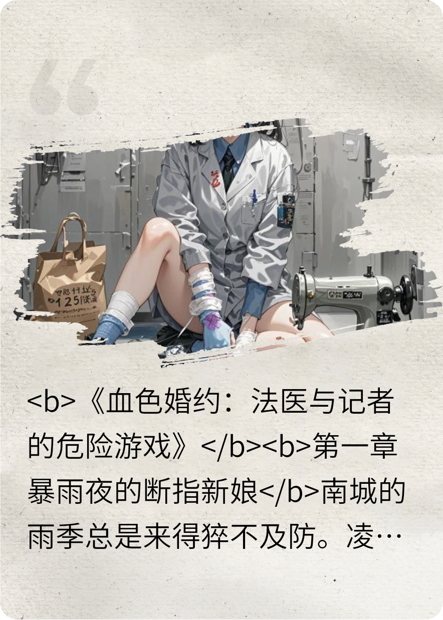 血色婚约:法医与记者的危险游戏