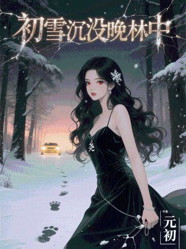 初雪沉没晚林中