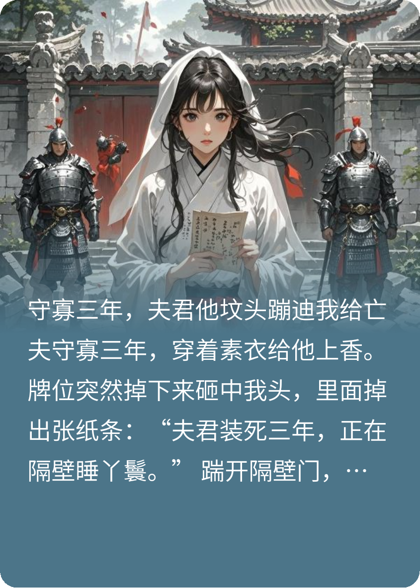 守寡三年，夫君他坟头蹦迪