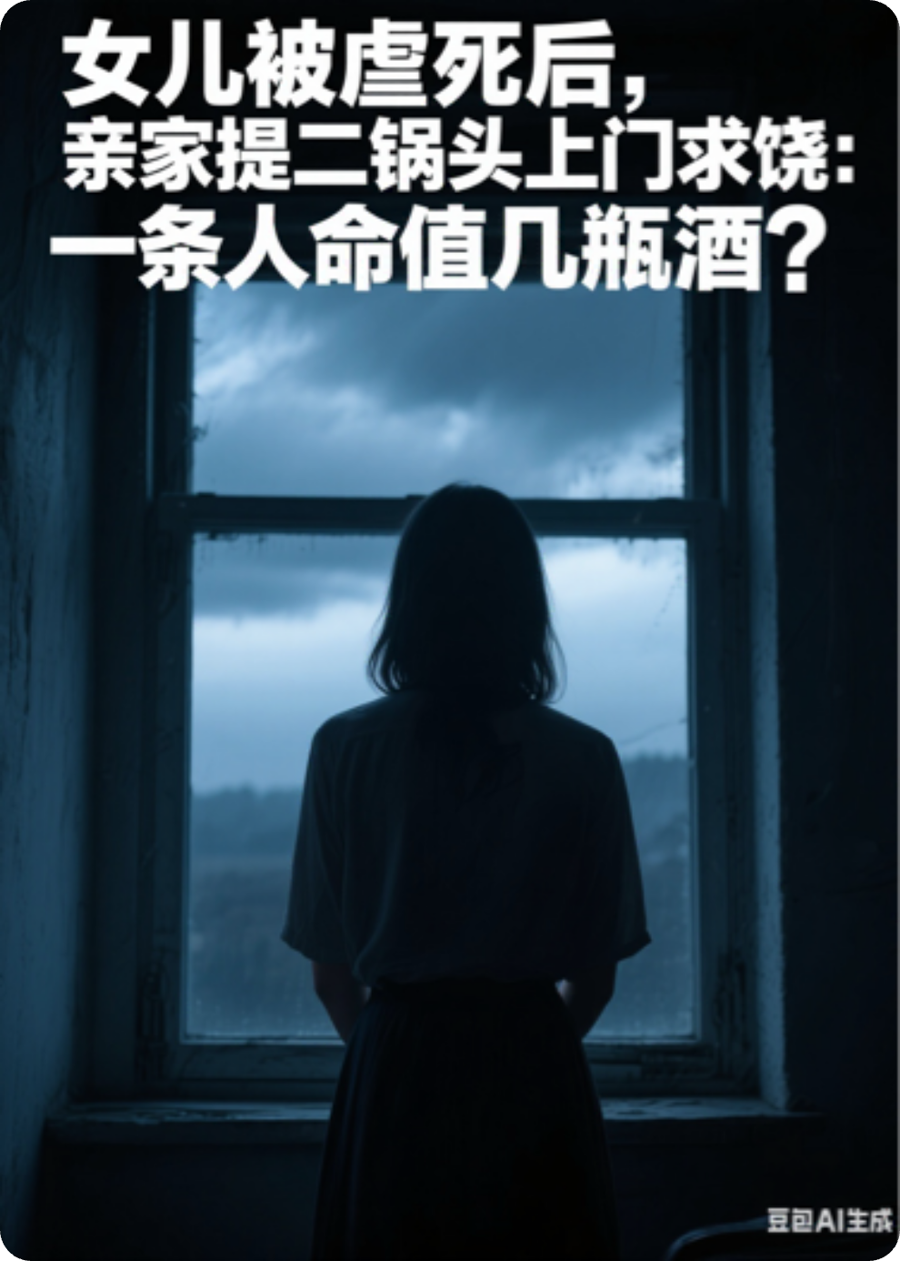 女儿被虐死后亲家提二锅头上门求饶一条人命值几瓶酒？
