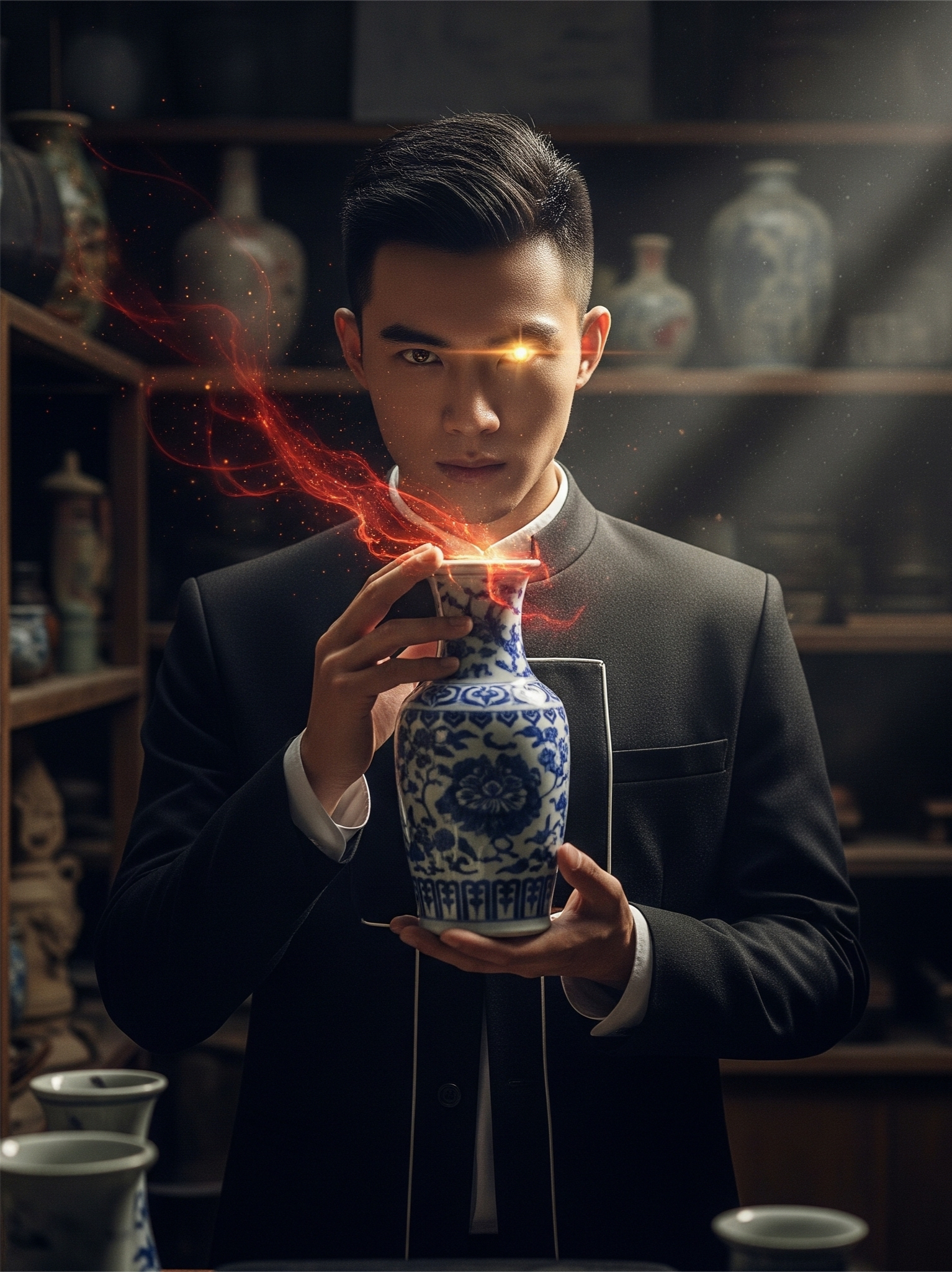 鉴宝神瞳，从地摊捡漏开始，开局一眼看穿五千万元青花