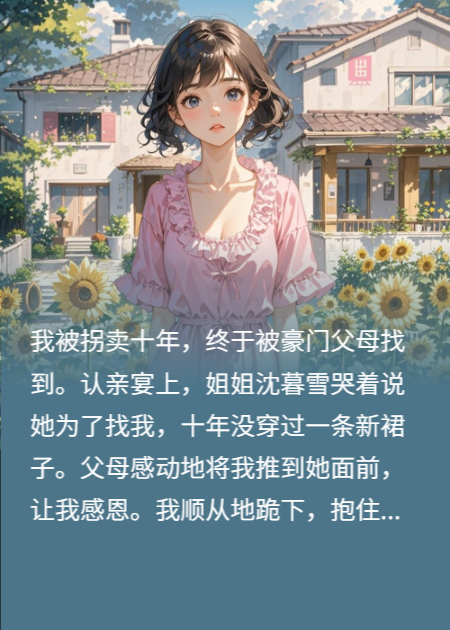 豪门姐姐扮圣母，我揭开她的伤疤