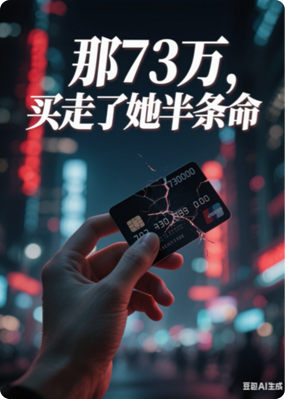 那73万，买走了她半条命