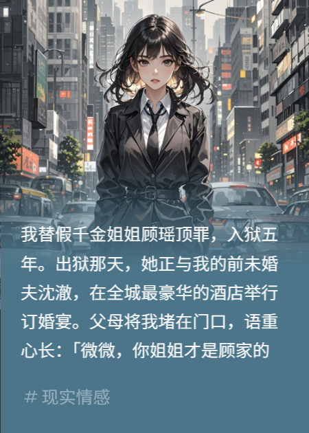 顶罪归来：我在假千金的订婚宴上送她入狱