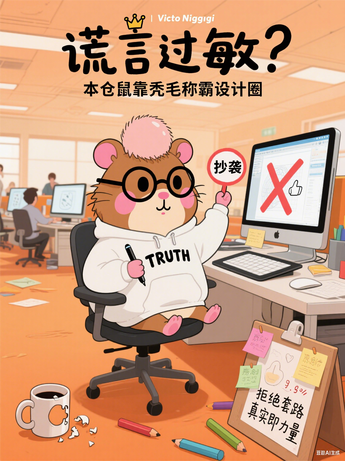 本仓鼠靠秃毛称霸设计圈