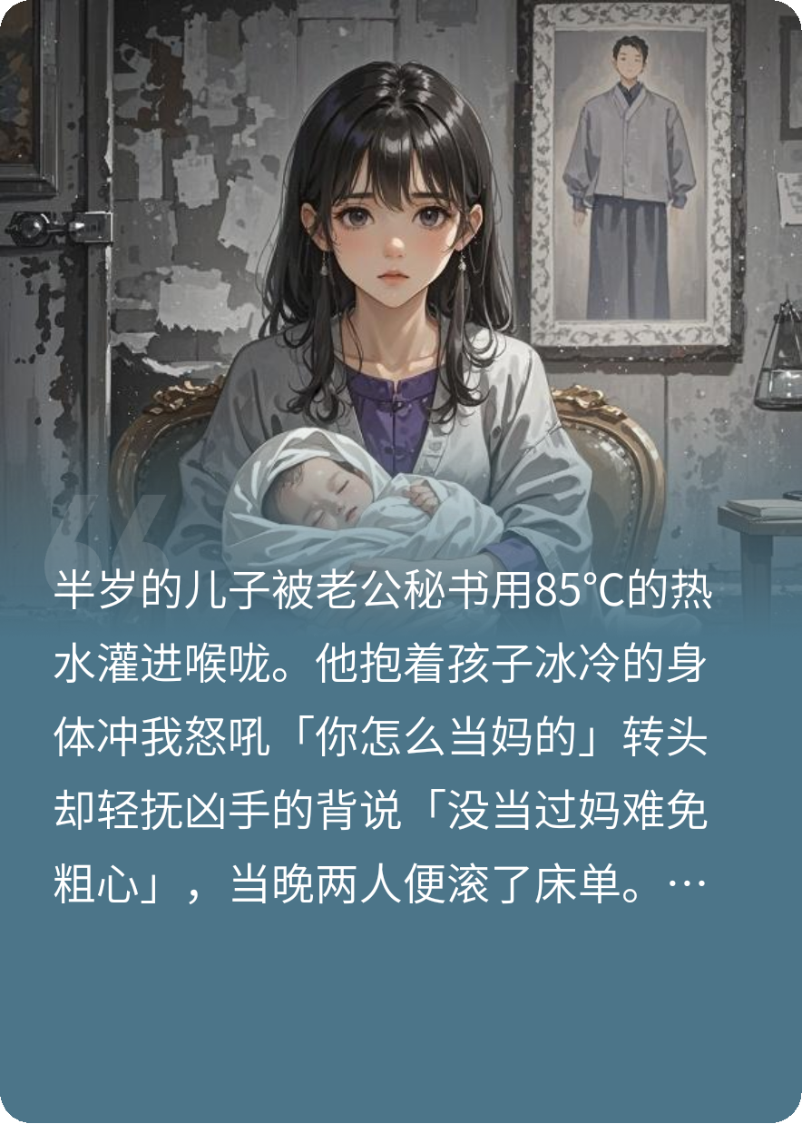 儿子被烫死后，老公疯了