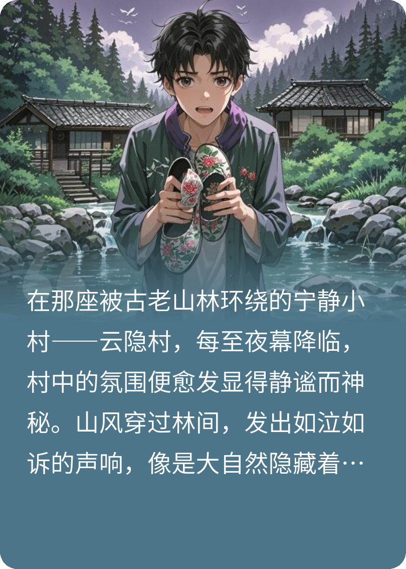 河里的红色绣花鞋
