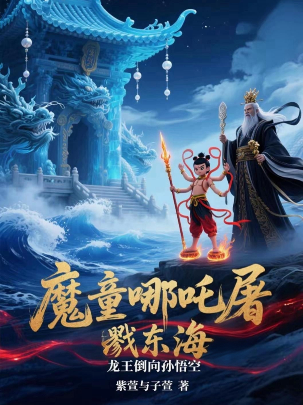 魔童哪吒屠戮东海龙王倒向孙悟空