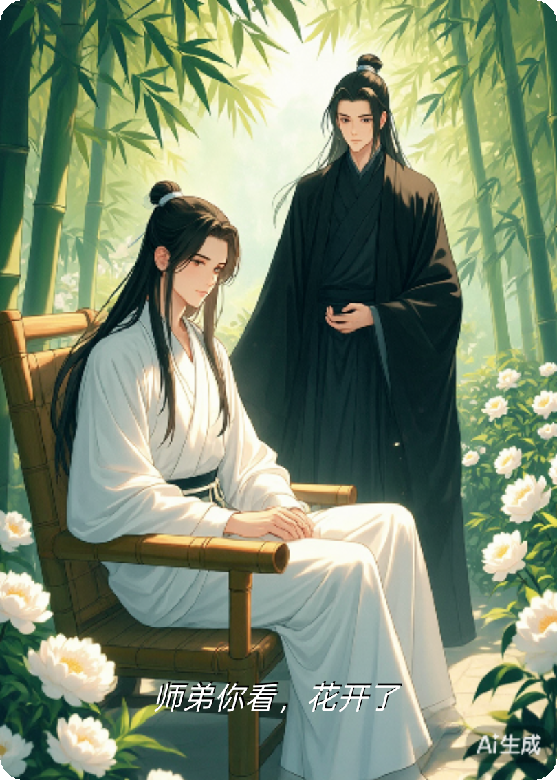 师弟你看，花开了