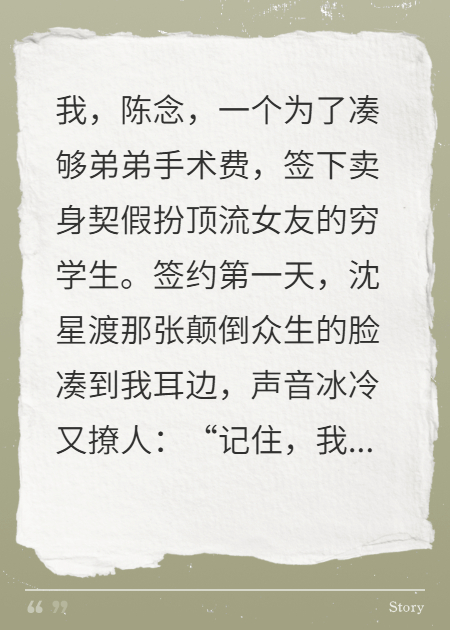 合约恋爱：顶流白月光竟是我炸的屎