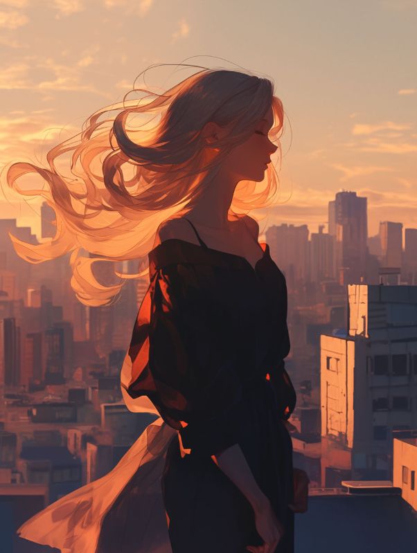 晚雾氤氲锁旧楼