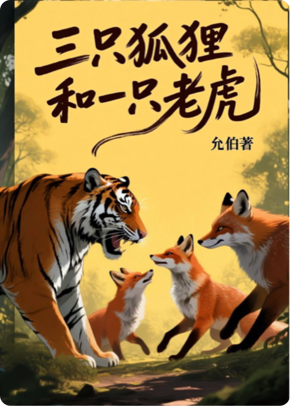 三只狐狸和老虎
