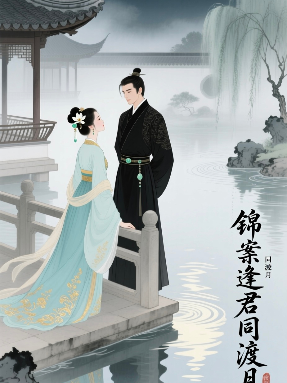 锦案逢君同渡月