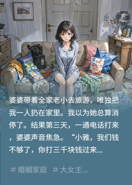 全家旅游独丢下我，钱不够来电话：快转三千救急
