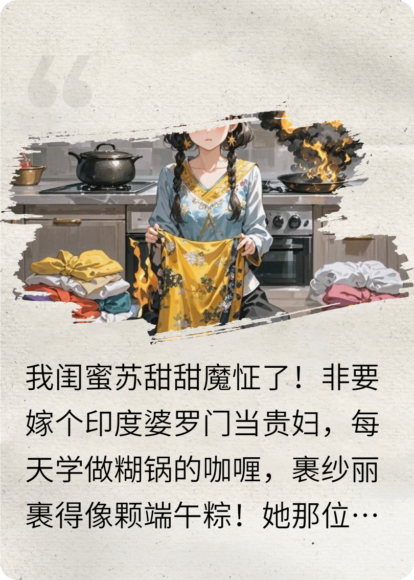 闺蜜非要嫁去印度当贵妇