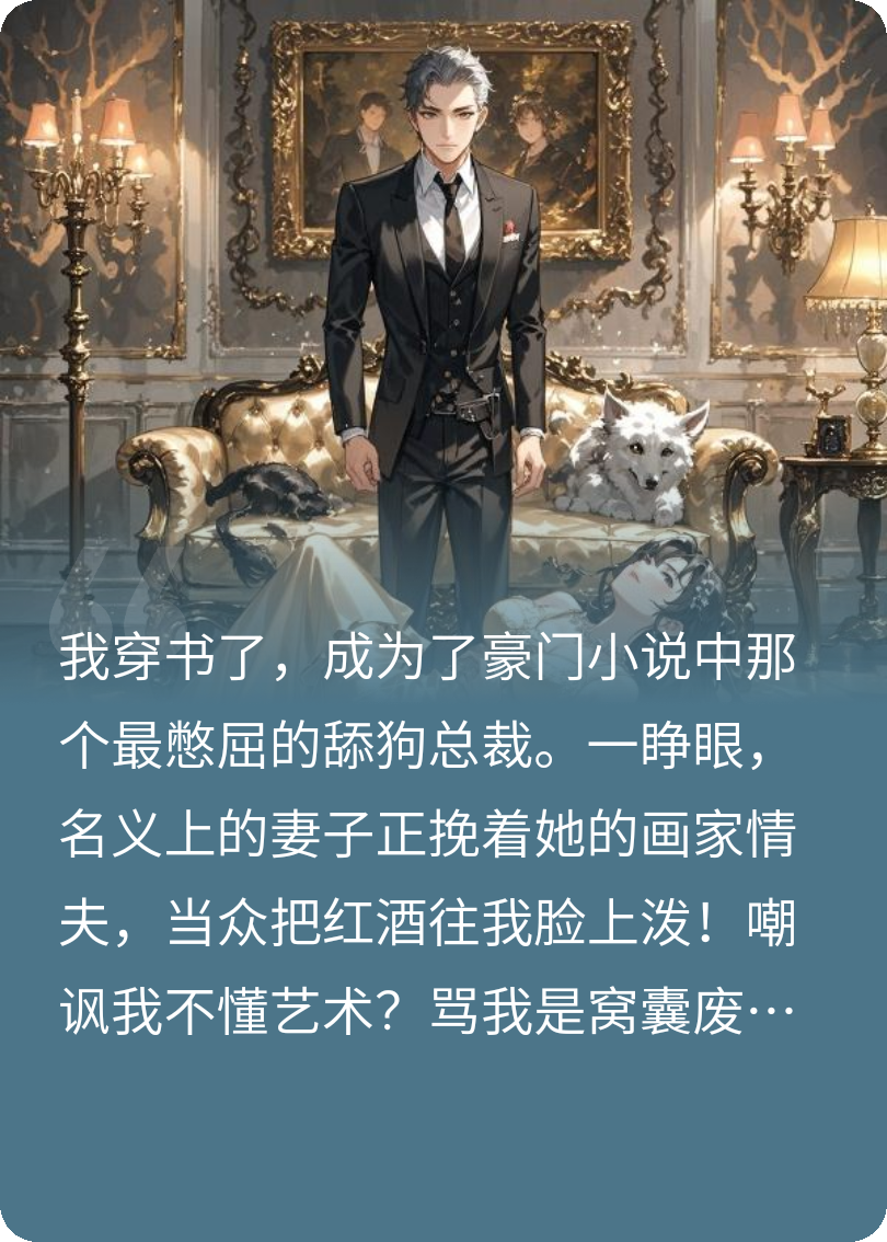 穿成豪门舔狗？反手耳光扇哭奸夫淫妇！