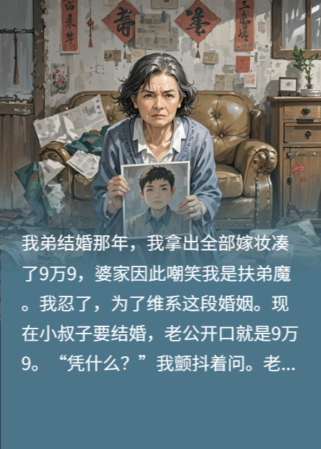 弟弟结婚我拿9万9，婆家嘲笑我是伏地魔