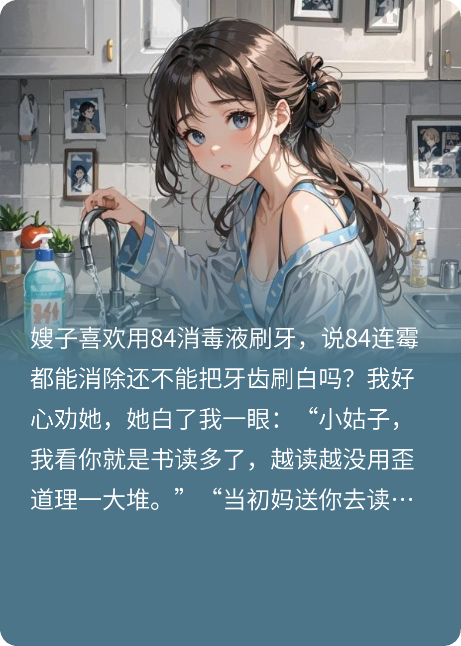 84消毒水能刷牙？我不劝了！