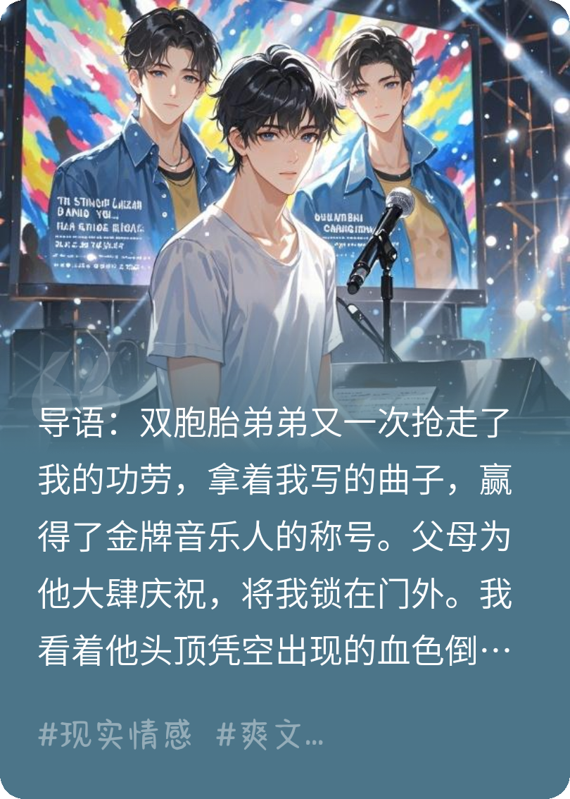 弟弟剽窃我惨死，重生后我坐等他身败名裂