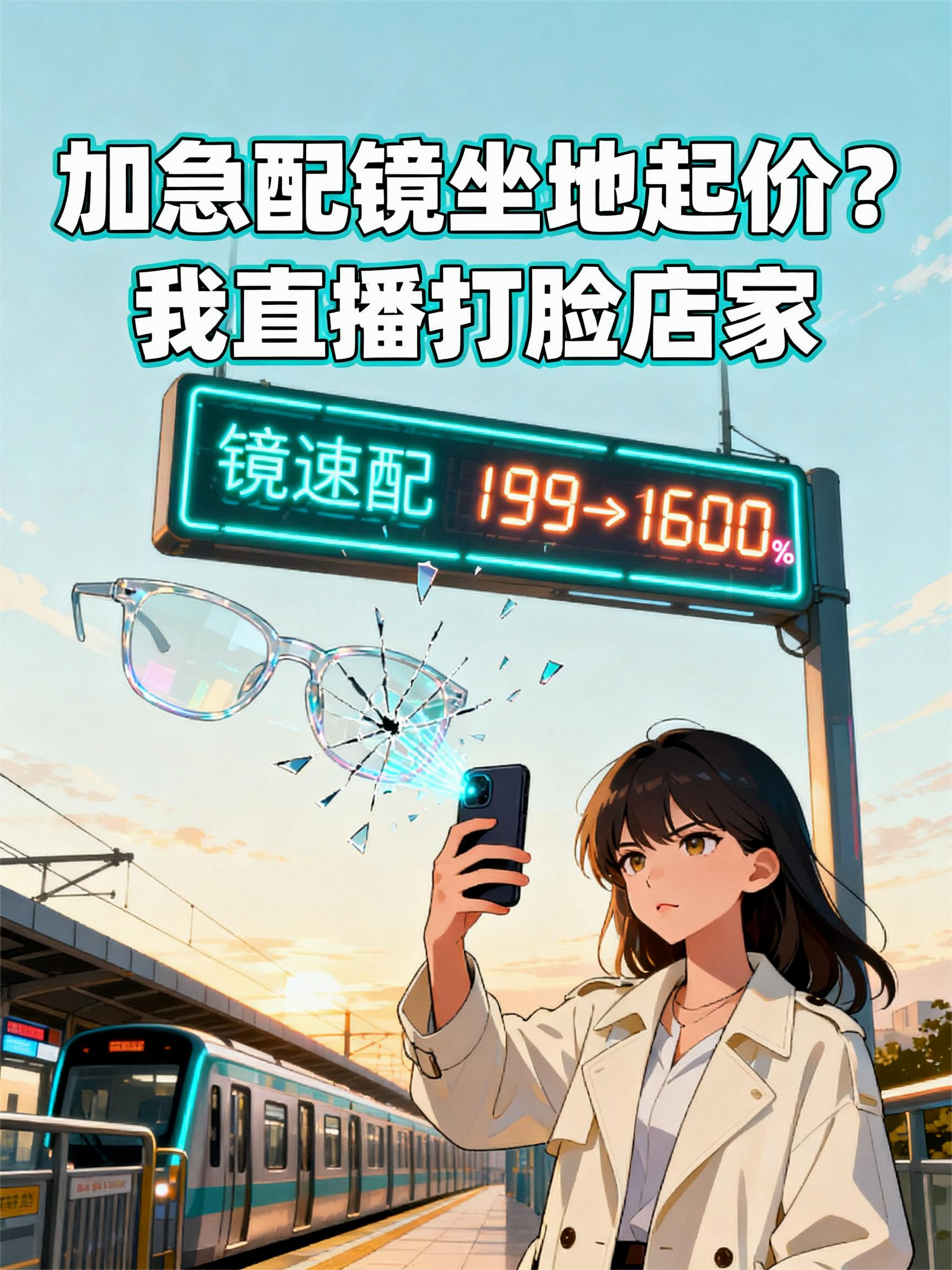 加急配镜坐地起价？我直播打脸店家