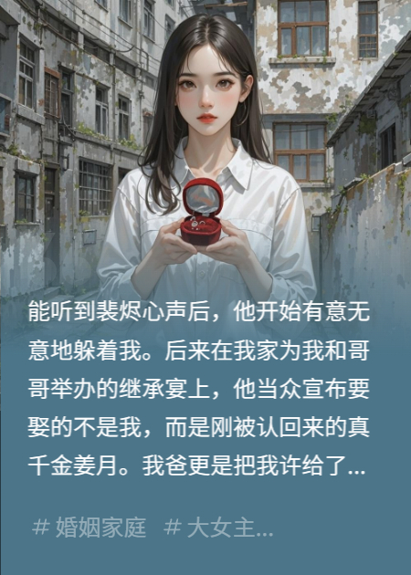未婚夫将我甩给废物养子，我笑着答应后他慌了